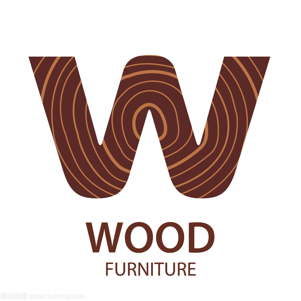 自然与工艺的交响 徽标字母与锯切树干的现代设计美学